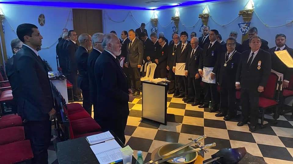 Some kind of celebration at my Masonic lodge! I can't quite remember what the occasion was. This photo was taken five years ago!